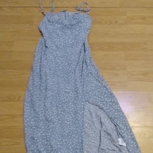 American eagle women's dress. Blue with Floral print.